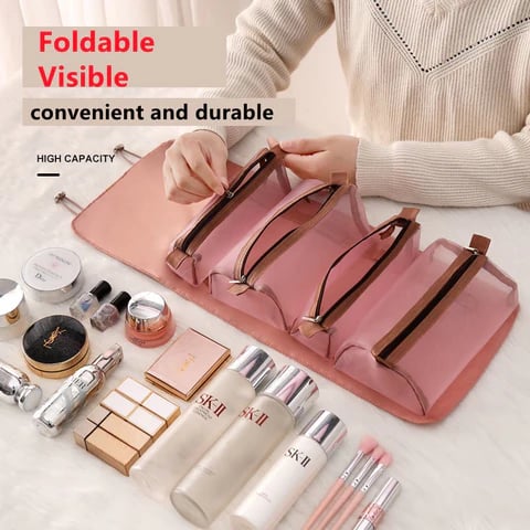 4 pieces in 1 Portable Cosmetic Travel Bag