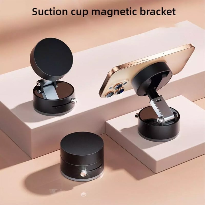 Mini Foldable Portable Vacuum Magnetic Car Phone Holder