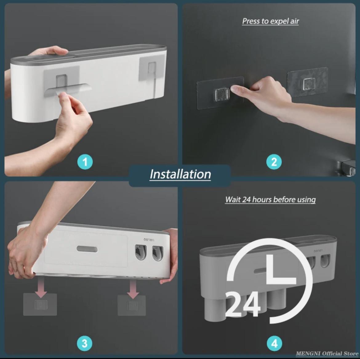 magnetische Adsorption invertierter Zahnbürstenhalter