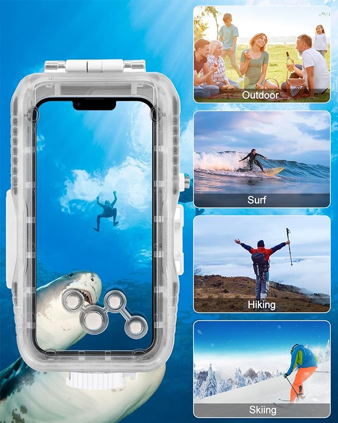 40 meters Sealed Waterproof iPhone Case