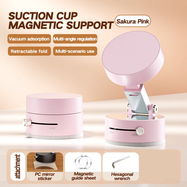 Mini Foldable Portable Vacuum Magnetic Car Phone Holder