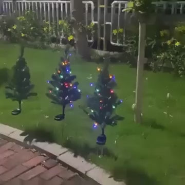 Solarbetriebener Weihnachtsbaum